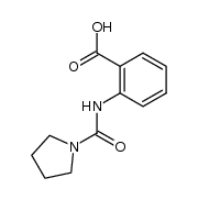 2-[(1-pyrrolidinylcarbonyl)amino]benzoic acid Structure