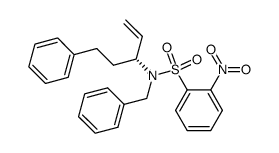(R)-N-benzyl-2-nitro-N-(5-phenylpent-1-en-3-yl)benzenesulfonamide Structure