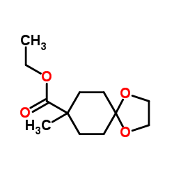 8-甲基-1,4-二噁螺[4,5]癸烷-8-羧酸乙酯结构式