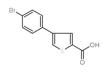 4-(4-溴苯基)噻吩-2-羧酸结构式
