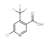 6-氯-4-三氟甲基烟酸结构式