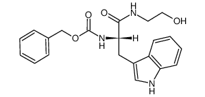 N-benzyloxycarbonyl-L-tryptophylaminoethanol Structure