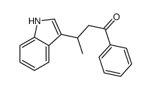 3-(1H-indol-3-yl)-1-phenylbutan-1-one结构式