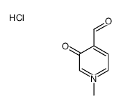 3-hydroxy-1-methylpyridin-1-ium-4-carbaldehyde,chloride Structure
