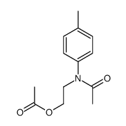 2-(N-acetyl-4-methylanilino)ethyl acetate结构式