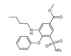 3-butylamino-4-phenoxy-5-sulfamoylbenzoic acid methyl ester结构式