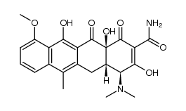 (4S,4aS,12aS)-4-(dimethylamino)-3,11,12a-trihydroxy-10-methoxy-6-methyl-1,12-dioxo-1,4,4a,5,12,12a-hexahydrotetracene-2-carboxamide结构式