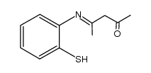 4-((2-mercaptophenyl)imino)pentan-2-one Structure