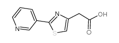(2-吡啶-3-基-1,3-噻唑-4-基)乙酸结构式
