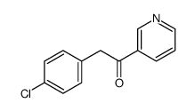2-(4-CHLOROPHENYL)-1-(PYRIDIN-3-YL)ETHANONE结构式