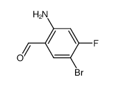 2-Amino-5-bromo-4-fluoro-benzaldehyde structure
