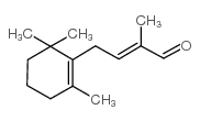 2-甲基-4-(2,2,6-三甲基-1-环己烯基)-2-丁烯醛结构式