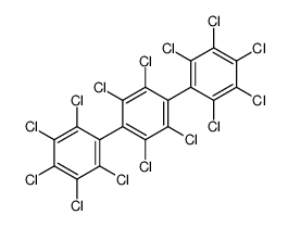 1,2,3,4,5-pentachloro-6-[2,3,5,6-tetrachloro-4-(2,3,4,5,6-pentachlorophenyl)phenyl]benzene Structure