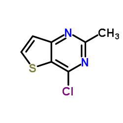 4-氯-2-甲基噻吩[3,2-d]嘧啶结构式