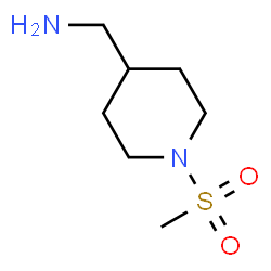 1-[1-(methylsulfonyl)piperidin-4-yl]methanamine hydrochloride Structure