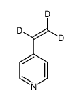 4-Vinylpyridine-d3, 97 atom % D (Inhibited with 0.1% tert-Butylcatechol)结构式
