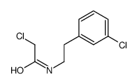 2-氯-N-[2-(3-氯苯基)乙基]乙酰胺结构式