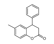 (4S)-6-甲基-4-苯基色满-2-酮结构式