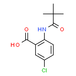 5-Chloro-2-(2,2-dimethylpropanoylamino)benzoic acid Structure