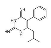 6-(2-methylpropyl)-5-phenylpyrimidine-2,4-diamine结构式