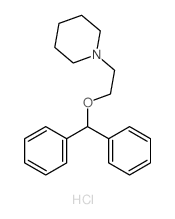 beta-Piperidinoethyl benzhydryl ether hydrochloride Structure