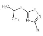 3-溴-5-[(1-甲基乙基)硫代]-1,2,4-噻二唑结构式