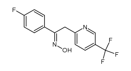 1-(4-fluorophenyl)-2-(2-(5-trifluoromethyl)pyridyl)ethanone oxime结构式