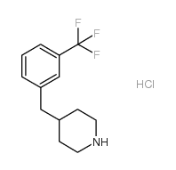 4-(3-三氟甲基苄基)哌啶盐酸盐结构式