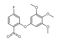 2-(3,4,5-trimethoxyphenoxy)-4-fluoro-nitrobenzene结构式