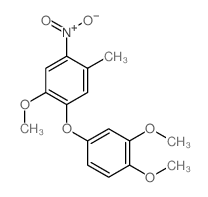 1-(3,4-dimethoxyphenoxy)-2-methoxy-5-methyl-4-nitro-benzene Structure