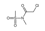 2-chloro-N-methyl-N-methylsulfonylacetamide Structure