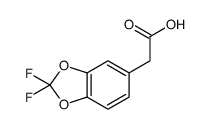 (2,2-Difluoro-1,3-benzodioxol-5-yl)acetic acid Structure