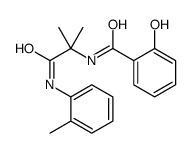 2-hydroxy-N-[2-methyl-1-(2-methylanilino)-1-oxopropan-2-yl]benzamide Structure