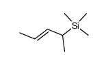trimethyl-(1-methyl-2-butenyl)silane Structure