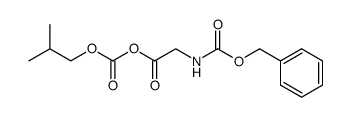 2-(((benzyloxy)carbonyl)amino)acetic (isobutyl carbonic) anhydride Structure