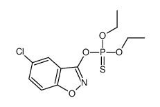 (5-chloro-1,2-benzoxazol-3-yl)oxy-diethoxy-sulfanylidene-λ5-phosphane Structure