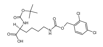 Nα-Boc-Nε-(2,4-dichlorobenzyloxycarbonyl)-L-lysine Structure