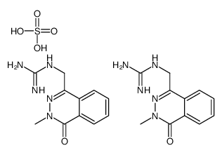 2-[(3-methyl-4-oxophthalazin-1-yl)methyl]guanidine,sulfuric acid Structure