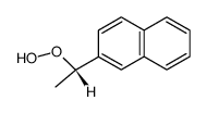 (-)-(S)-1-(2-naphthyl)ethyl hydroperoxide Structure