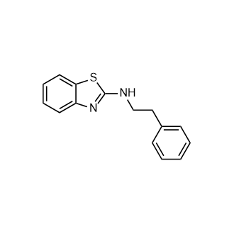 N-(2-苯基乙基)-1,3-苯并噻唑-2-胺结构式