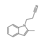 3-(2-methyl-indol-1-yl)-propionitrile结构式