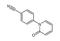 4-(2-氧代-1(2H)-吡啶基)苯腈结构式