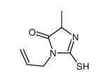 5-methyl-3-prop-2-enyl-2-sulfanylideneimidazolidin-4-one结构式