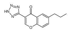 6-propyl-3-(2H-tetrazol-5-yl)chromen-4-one结构式