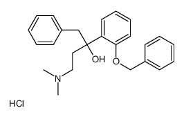 4-(dimethylamino)-1-phenyl-2-(2-phenylmethoxyphenyl)butan-2-ol,hydrochloride结构式