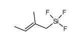 Trifluoro(2-methyl-2-butenyl)silane Structure
