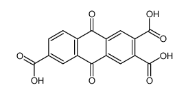 9,10-dioxoanthracene-2,3,6-tricarboxylic acid结构式