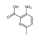 3-氨基-6-甲基吡啶-2-羧酸结构式