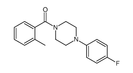 [4-(4-fluorophenyl)piperazin-1-yl]-(2-methylphenyl)methanone结构式