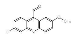 6-chloro-2-methoxy-acridine-9-carbaldehyde结构式